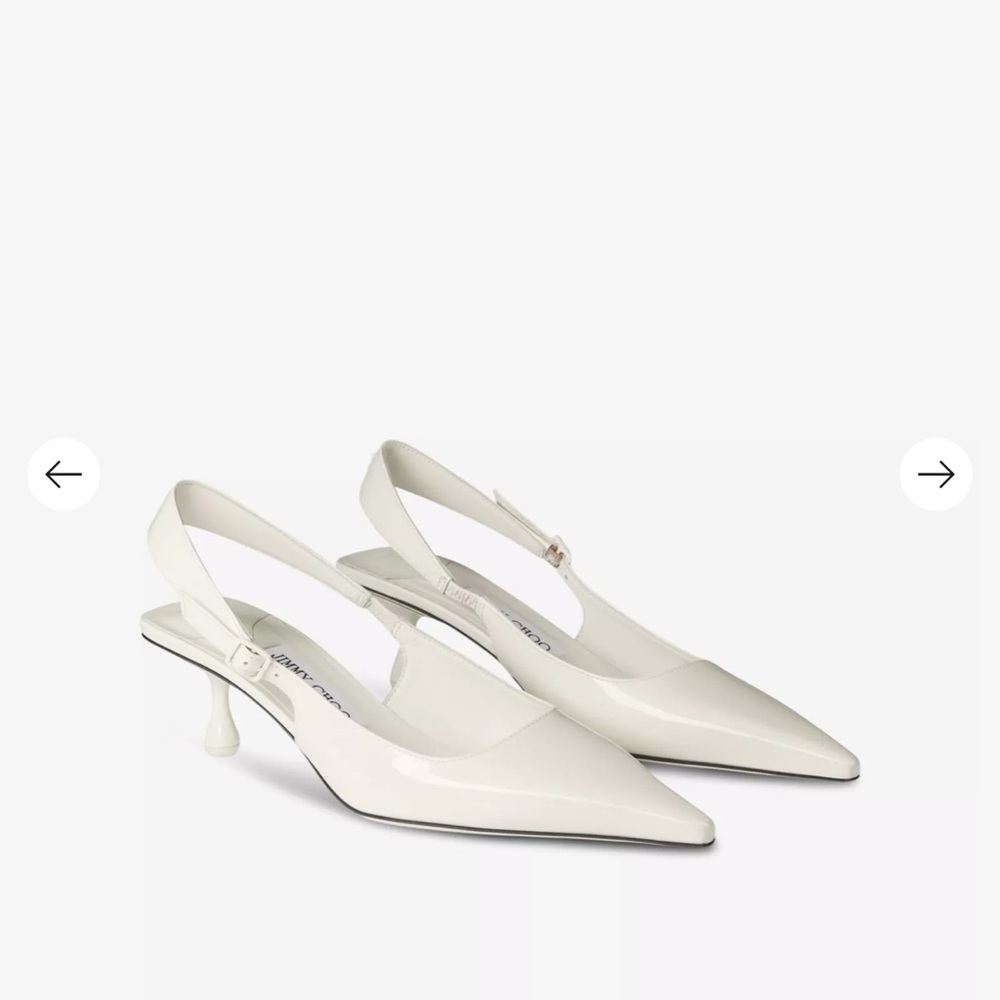 Jimmy Choo Amel 50 Patent Slingback Pump